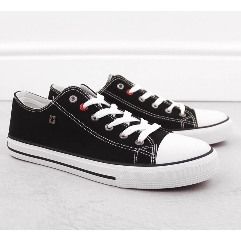 Muške crne tekstilne tenisice Big Star NN174300 crna 1