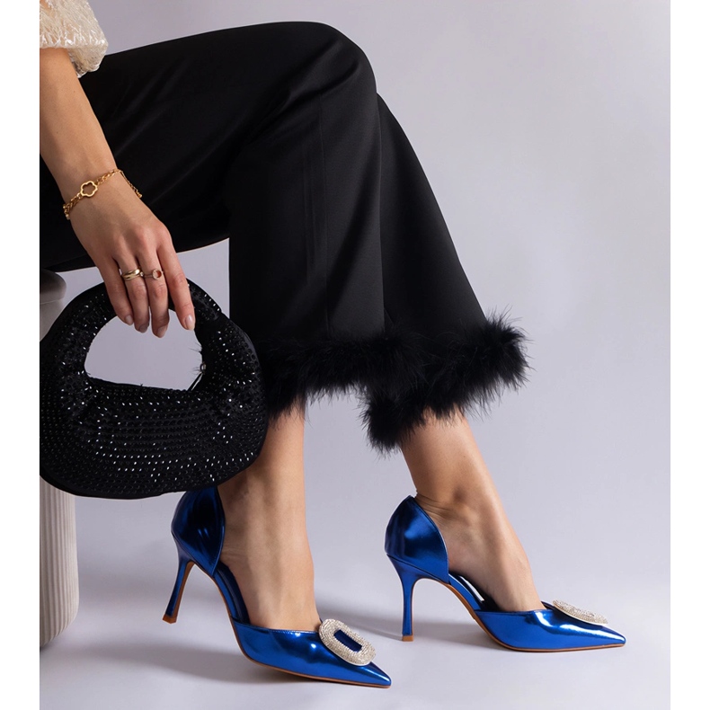 Plave igle ukrašene cirkonima plava 1