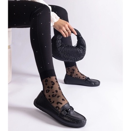 Crne klasične mokasine od eko kože crno 1