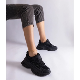 Crne sportske tenisice na ogromnom potplatu crna 1