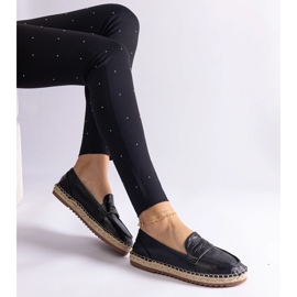 Crni klizni espadrilles na platformi crno 1