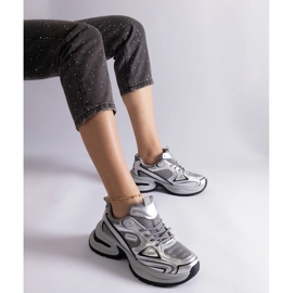 Srebrne tenisice s masivnim potplatom srebro 1