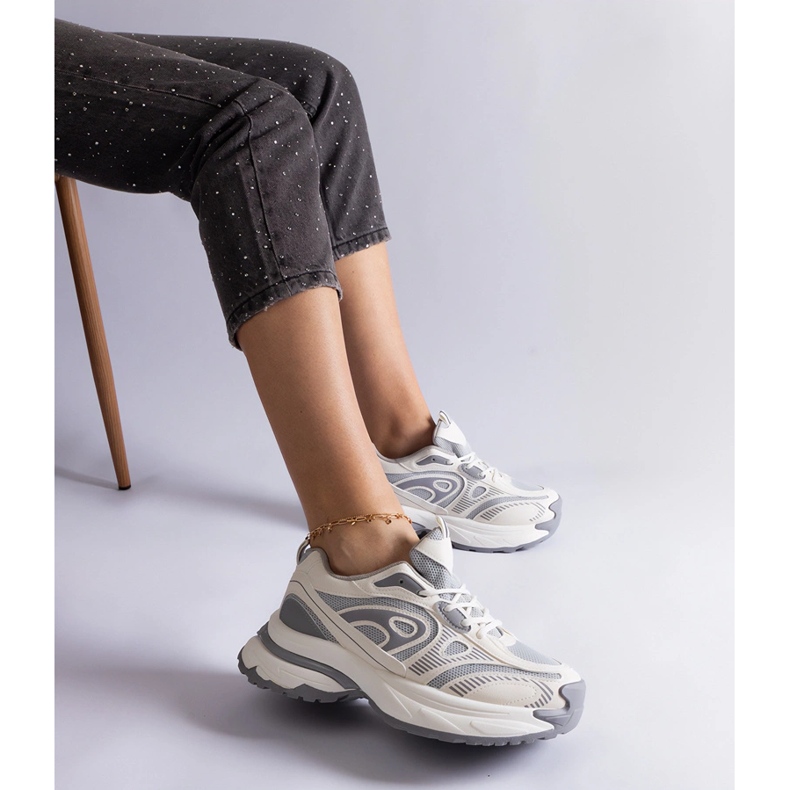 Sive ženske sportske tenisice siva 2