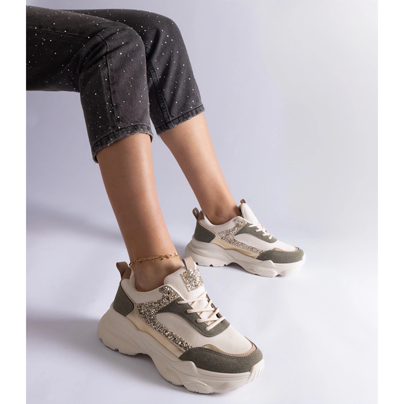 Zelene tenisice sa svjetlucavim umetcima zelena 1