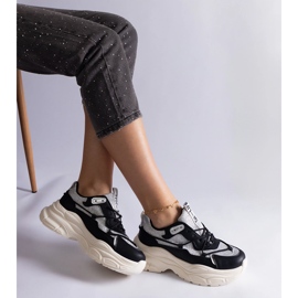 Crne tenisice sa svjetlucavim umetcima crna 2