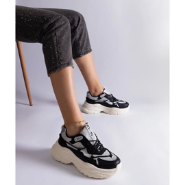 Crne tenisice sa svjetlucavim umetcima crno 1