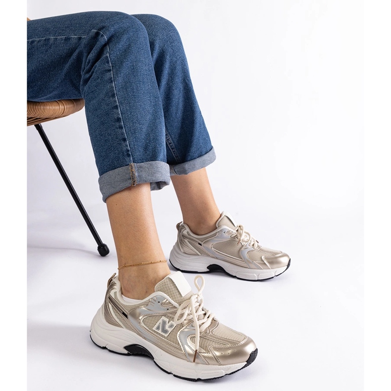 Zlatne klasične sportske tenisice zlatni 1