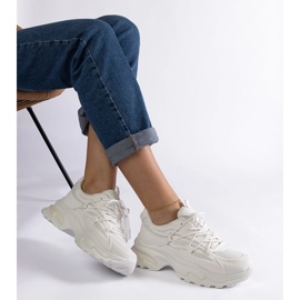 Bijele sportske tenisice s masivnim potplatom bijela 2