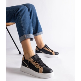 Crne ženske sportske tenisice crno 1