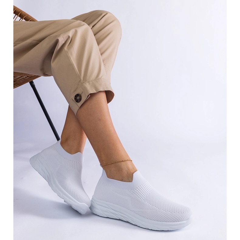 Bijele slip-on sportske tenisice bijela 1