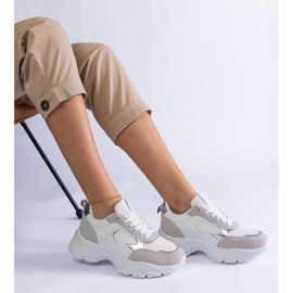 Bijele tenisice na masivnom potplatu bijela 2