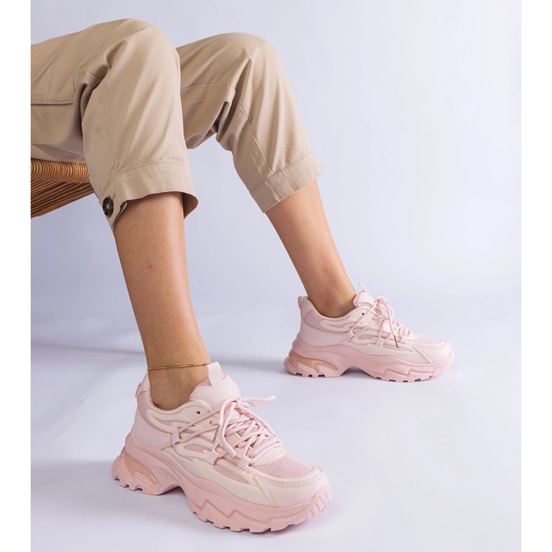 Ružičaste sportske tenisice s masivnim potplatom ružičasta 1