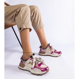 Ružičaste tenisice ukrašene životinjskim motivom ružičasta 1