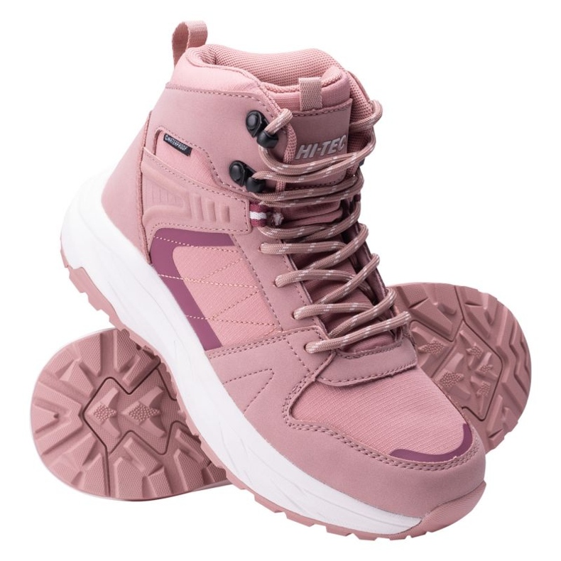 Hi-Tec Rozes Mid WP Wo trekking cipele s membranom ružičasta 1