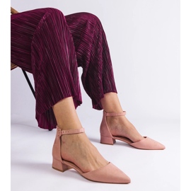 Svijetlo ružičaste sandale na niskom postolju ružičasta 1