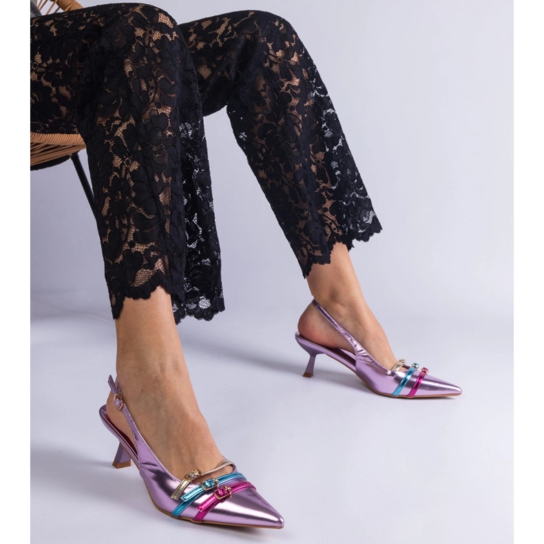 Ljubičaste patke s otvorenim pietom ljubičasta 1