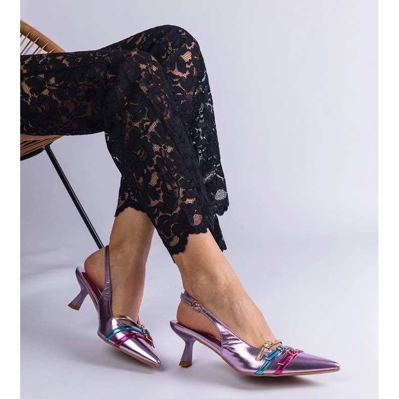 Ljubičaste patke s otvorenim pietom ljubičasta 2