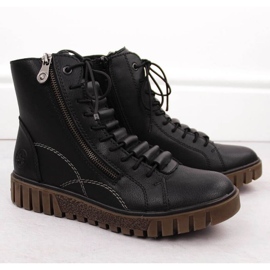 Ženske kožne čizme Rieker Y3410-00 crne crna 2