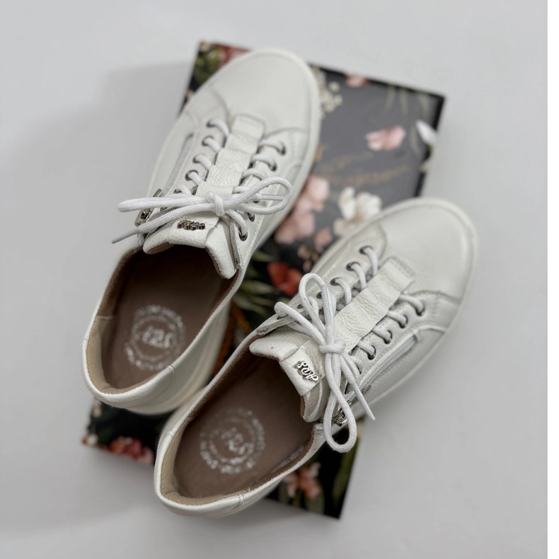 Olivier Ženske kožne cipele, Style 1238 bijele tenisice bijela 1