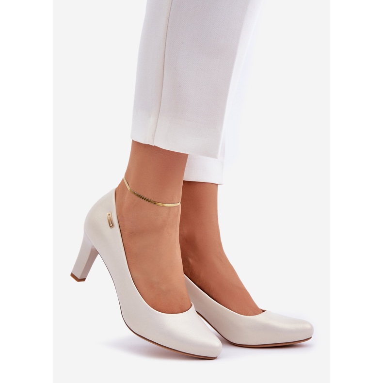 Ženske pumpe Sergio Leone Pearl bež 1