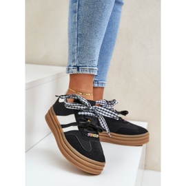 Ženske tenisice s crnim igle crno 2