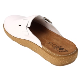 Dr.ORTO Befado muške kožne papuče 179M004 bijele bijela 2