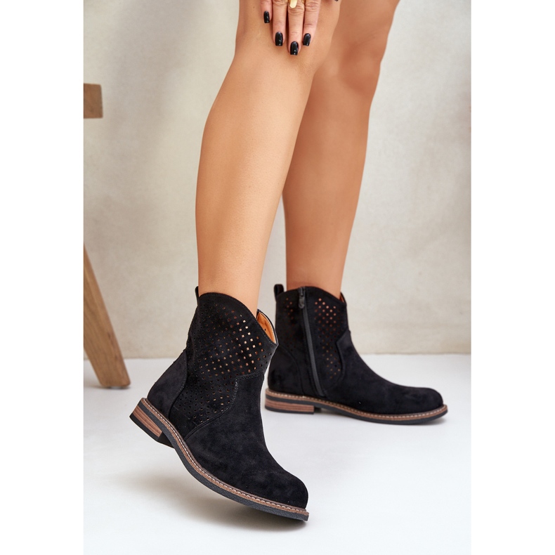 Crne čizme za otvorene radnike crna 2