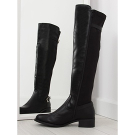 Crne čizme s fleksibilnim gornjim dijelom crna 2