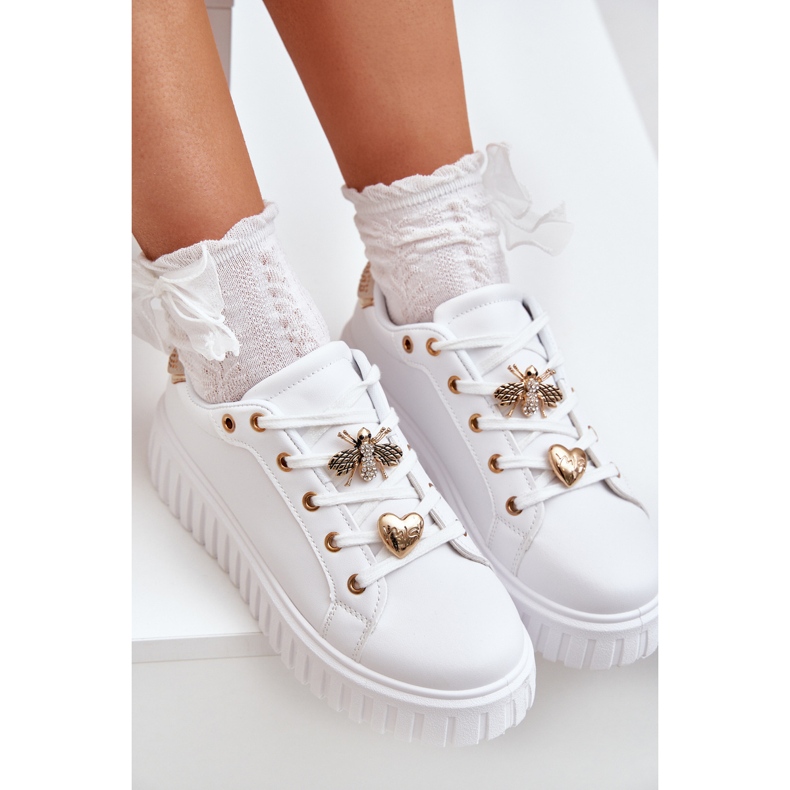 Ženske tenisice s bijelim igle bijela 2