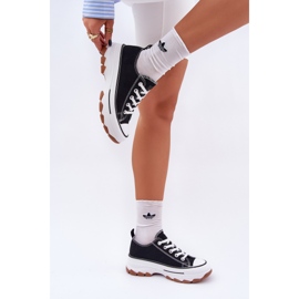 News Niske ženske tenisice na platformi crne crna 2