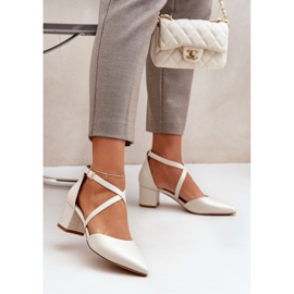 Pumpe na eko kožnom trenutku Sergio Leone Pearl bež 2