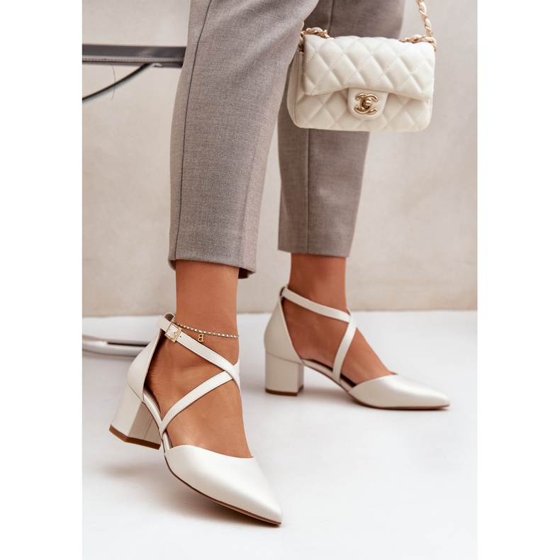 Pumpe na eko kožnom trenutku Sergio Leone Pearl bež 2