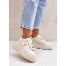 Moderne tenisice na ogromnoj laganoj bež platformi 2