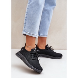 Ženske razgranate ženske sportske cipele crne crna 2