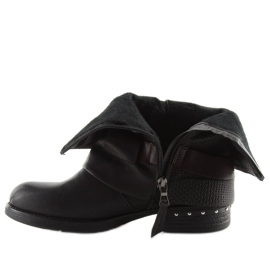 Crne vojničke čizme 5728 crne crno 2