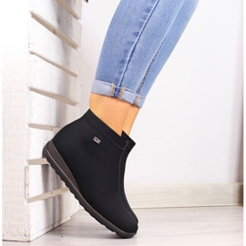 Ženske čizme izolirane crni rieker u 98251-00 crna 2