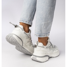 Ženske sportske tenisice-bijele i sive bijele/sive boje bijela 2