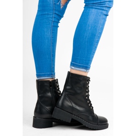 Anesia Paris Crne vezane gležnjače crna 2