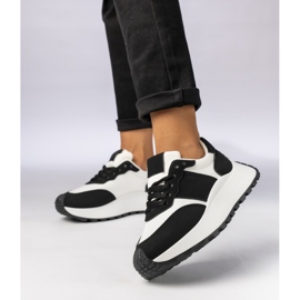 Ženske crno -bijele sportske tenisice crna 2