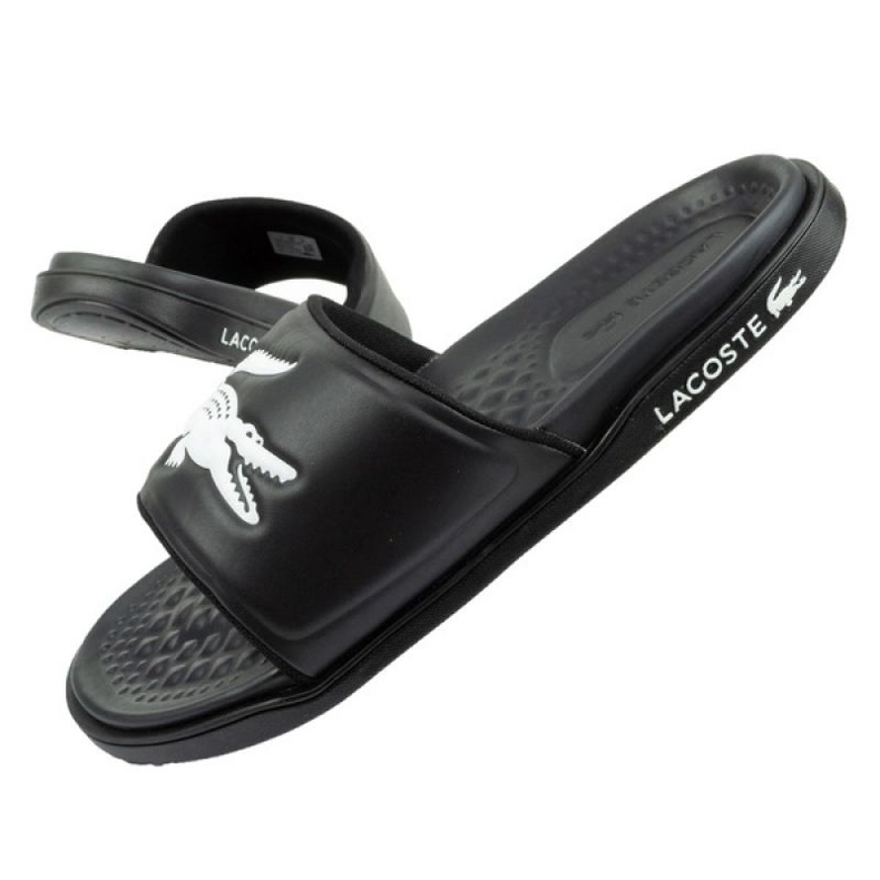 Lacoste Croco Dualiste M 20312 papuče crna 1