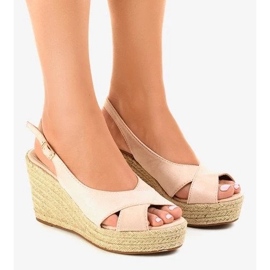 Antilop čizme za proljeće, ženske cipele na visoku petu bež 2