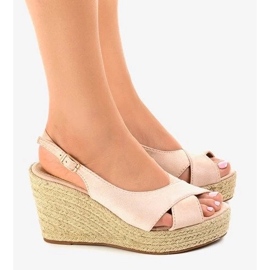 Antilop čizme za proljeće, ženske cipele na visoku petu bež 1