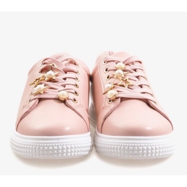 Smeđe sandale s čičkom na ravnom potplatu smeđa 1