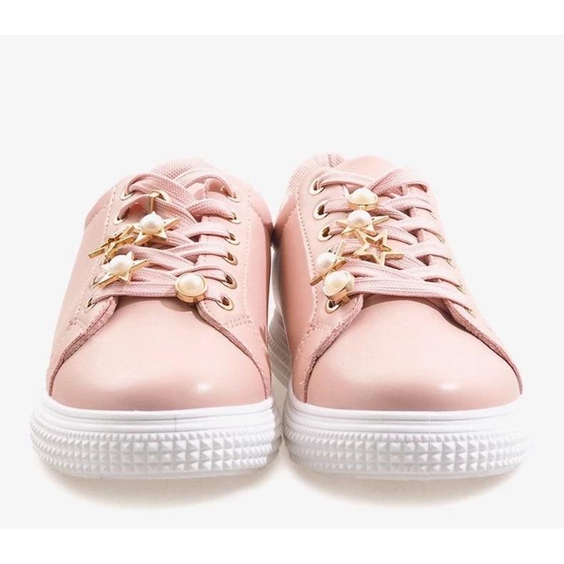 Smeđe sandale s čičkom na ravnom potplatu smeđa 1