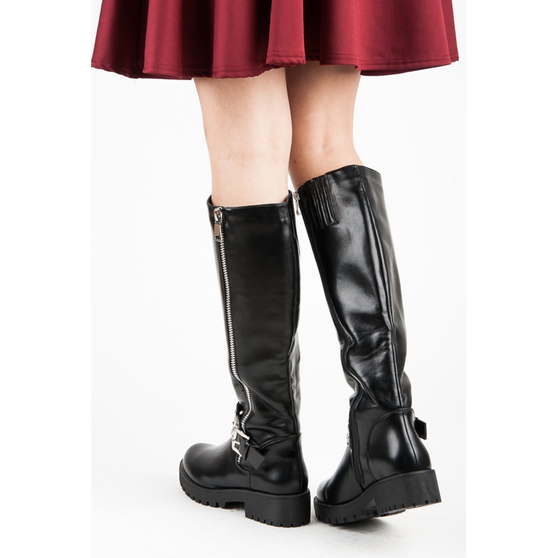 Seastar Ženske rock čizme crno 1