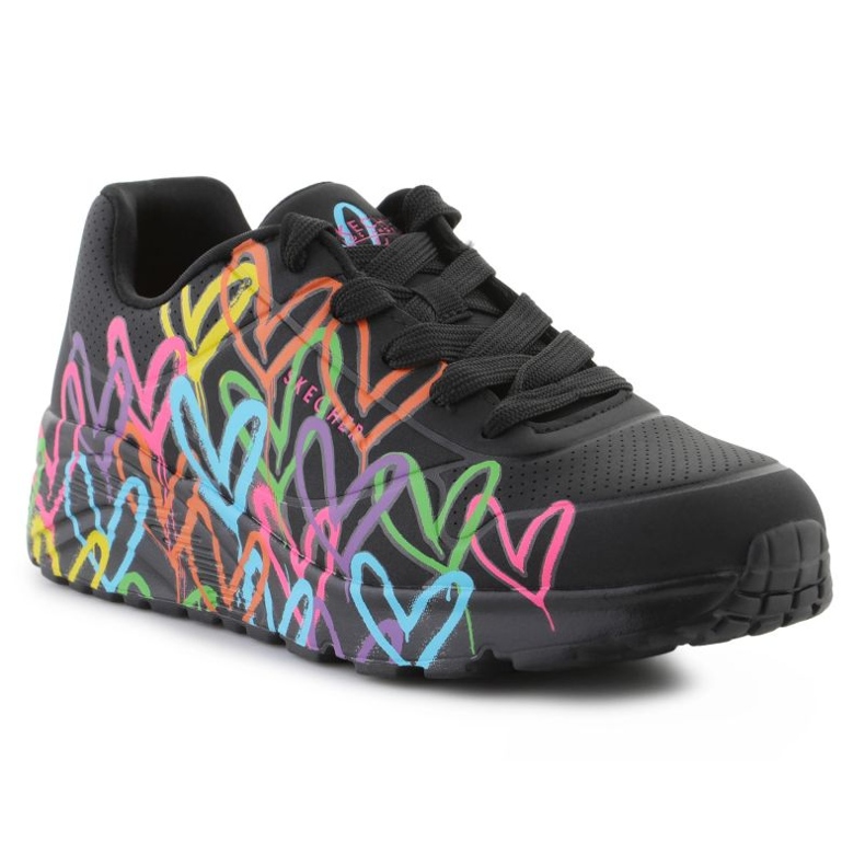 Skechers Uno LTE cipele - Širite ljubav 314064l -bkmt šarena srca crna 1