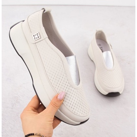 Kože udobne ženske klizne cipele Beige T.Sokolski 456 bež 1