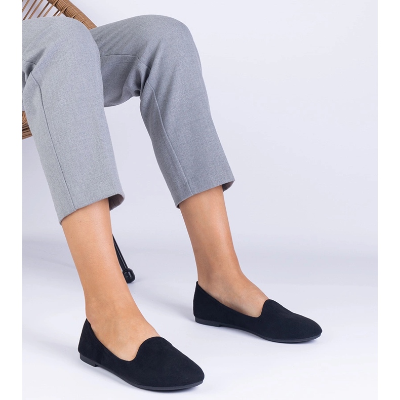 Crni klasični balerine iz Ekozamsz crna 1