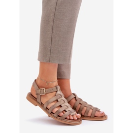 Zazoo Podovi sandala s leglicama bež 1