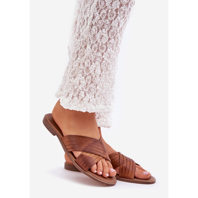 Lewski Shoes Kožne ženske cipele lewski 3682 deva smeđa 1